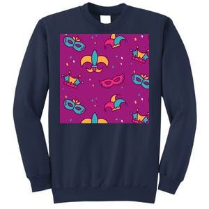 Mardi Gras Colorful Celebration Pattern Sweatshirt