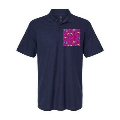 Mardi Gras Colorful Celebration Pattern Softstyle Adult Sport Polo