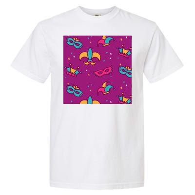 Mardi Gras Colorful Celebration Pattern Garment-Dyed Heavyweight T-Shirt