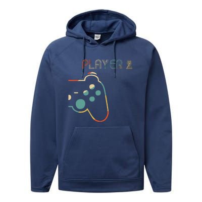 Matching Gamer Couple Player 1 Player 2 Cute Performance Fleece Hoodie