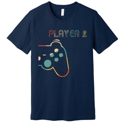 Matching Gamer Couple Player 1 Player 2 Cute Premium T-Shirt