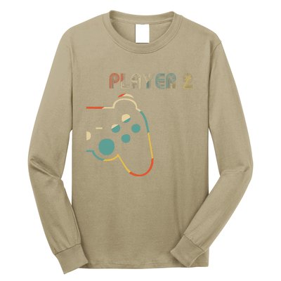 Matching Gamer Couple Player 1 Player 2 Cute Long Sleeve Shirt