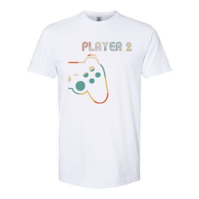 Matching Gamer Couple Player 1 Player 2 Cute Softstyle CVC T-Shirt