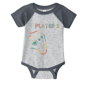 Matching Gamer Couple Player 1 Player 2 Infant Baby Jersey Bodysuit