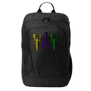 Mardi Gras Crawfish Happy Mardi Gras 2024 Matching Party (1) City Backpack