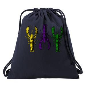 Mardi Gras Crawfish Happy Mardi Gras 2024 Matching Party (1) Drawstring Bag