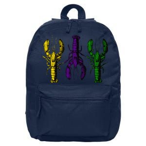 Mardi Gras Crawfish Happy Mardi Gras 2024 Matching Party (1) 16 in Basic Backpack