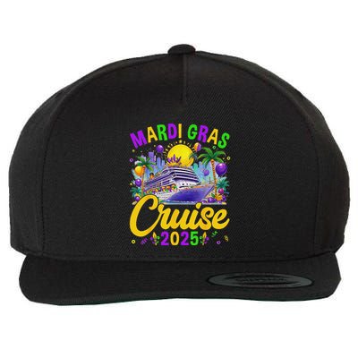 Mardi Gras Carnival Cruise 2025 Family Cruising Mask Wool Snapback Cap