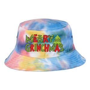 Merry Grinchmas Christmas Holiday Xmas Funny Matching Family Tie Dye Newport Bucket Hat