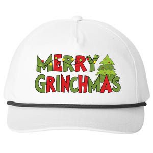 Merry Grinchmas Christmas Holiday Xmas Funny Matching Family Snapback Five-Panel Rope Hat