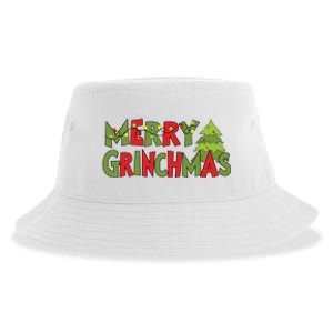 Merry Grinchmas Christmas Holiday Xmas Funny Matching Family Sustainable Bucket Hat