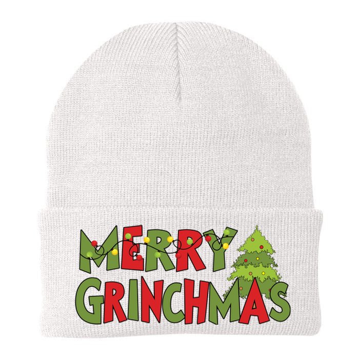 Merry Grinchmas Christmas Holiday Xmas Funny Matching Family Knit Cap Winter Beanie