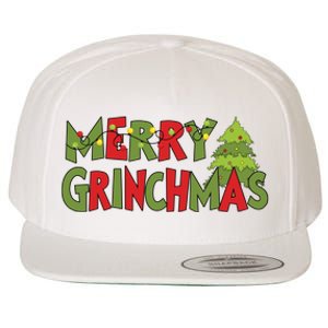 Merry Grinchmas Christmas Holiday Xmas Funny Matching Family Wool Snapback Cap