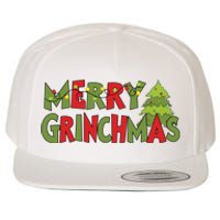 Merry Grinchmas Christmas Holiday Xmas Funny Matching Family Wool Snapback Cap