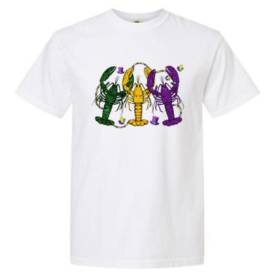 Mardi Gras Crawfish Happy Mardi Gras 2024 Matching Party Garment-Dyed Heavyweight T-Shirt