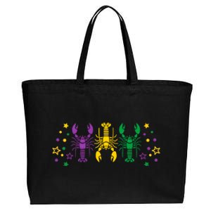 Mardi Gras Crawfis Funny Cotton Canvas Jumbo Tote