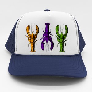 Mardi Gras Cajun Crawfish Happy Mardi Gras Trucker Hat