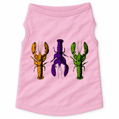 Mardi Gras Cajun Crawfish Happy Mardi Gras Doggie Tank