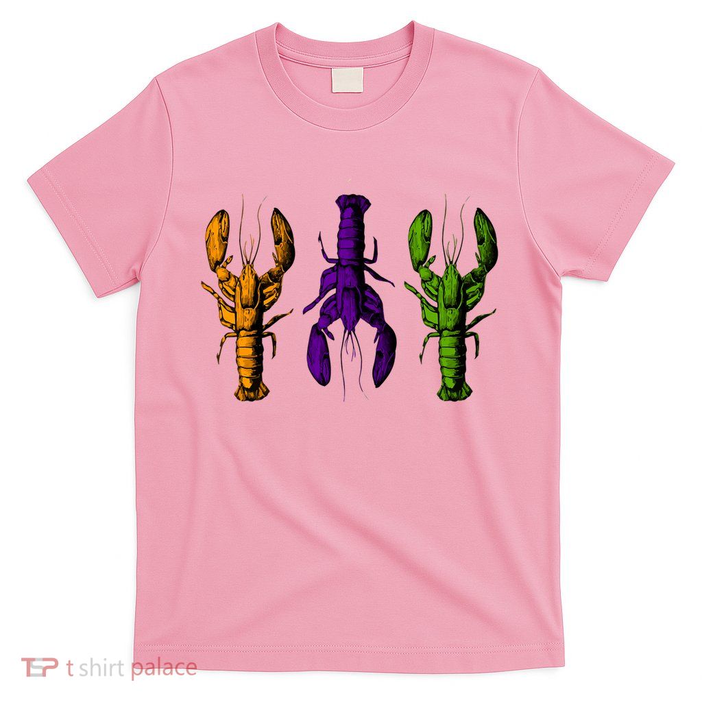 Mardi Gras Cajun Crawfish Happy Mardi Gras T-Shirt