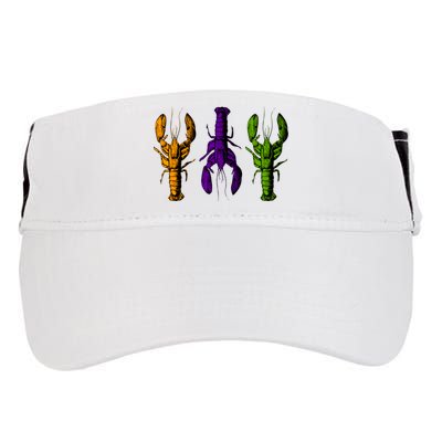 Mardi Gras Cajun Crawfish Happy Mardi Gras Adult Drive Performance Visor