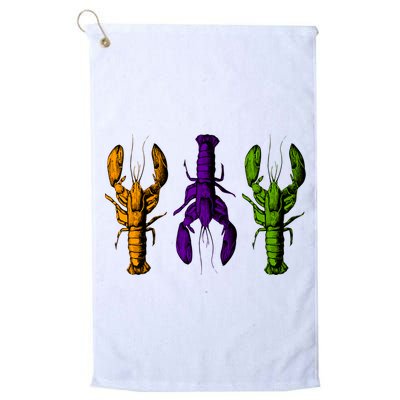 Mardi Gras Cajun Crawfish Happy Mardi Gras Golf Towel