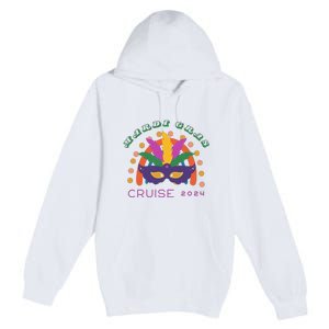 Mardi Gras Cruise 2024 Rainbow Premium Pullover Hoodie