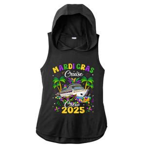 Mardi Gras Cruise Crew 2025 Trip New Orleans Family Matching Ladies PosiCharge Tri-Blend Wicking Draft Hoodie Tank