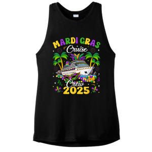 Mardi Gras Cruise Crew 2025 Trip New Orleans Family Matching Ladies PosiCharge Tri-Blend Wicking Tank