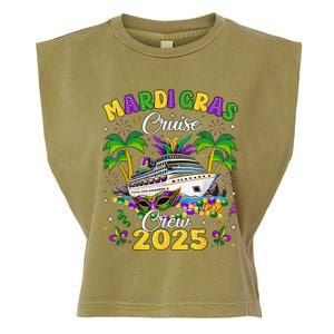 Mardi Gras Cruise Crew 2025 Trip New Orleans Family Matching Garment-Dyed Women's Muscle Tee