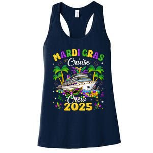 Mardi Gras Cruise Crew 2025 Trip New Orleans Family Matching Women's Racerback Tank