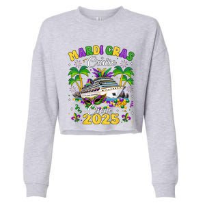 Mardi Gras Cruise Crew 2025 Trip New Orleans Family Matching Cropped Pullover Crew