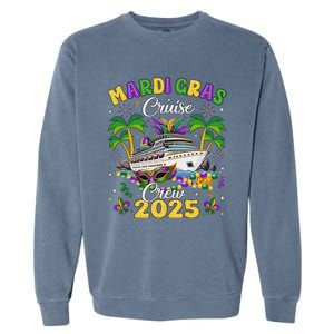 Mardi Gras Cruise Crew 2025 Trip New Orleans Family Matching Garment-Dyed Sweatshirt