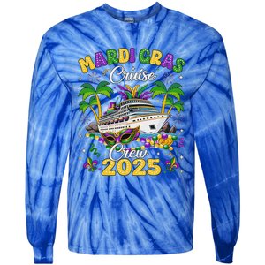 Mardi Gras Cruise Crew 2025 Trip New Orleans Family Matching Tie-Dye Long Sleeve Shirt