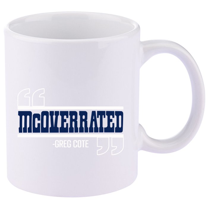 Mcoverrated Greg Cote 11oz C Handle Ceramic Mug