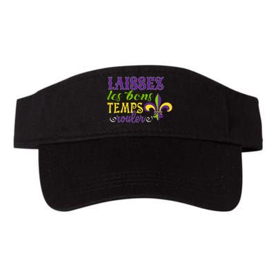 Mardi Gras Costume Laissez Les Bons Temps Rouler Valucap Bio-Washed Visor