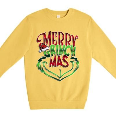 Merry Grinchmas Christmas Premium Crewneck Sweatshirt