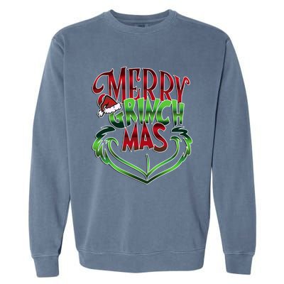 Merry Grinchmas Christmas Garment-Dyed Sweatshirt