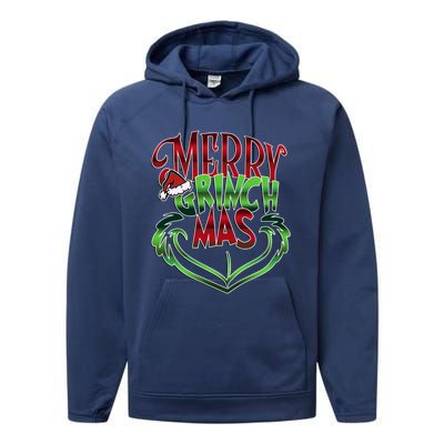 Merry Grinchmas Christmas Performance Fleece Hoodie