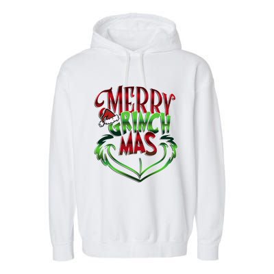 Merry Grinchmas Christmas Garment-Dyed Fleece Hoodie