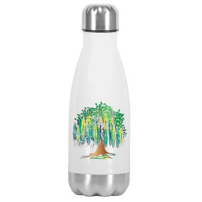 Mardi Gras Carnival Mexican Graphic Beadgifttree Bourbon Street Meaningful Gift Stainless Steel Insulated Water Bottle