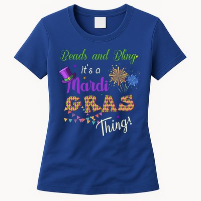 Mardi Gras Costume Beads And Bling Its A Mardi Gras Thing Gift Womens T-Shirt
