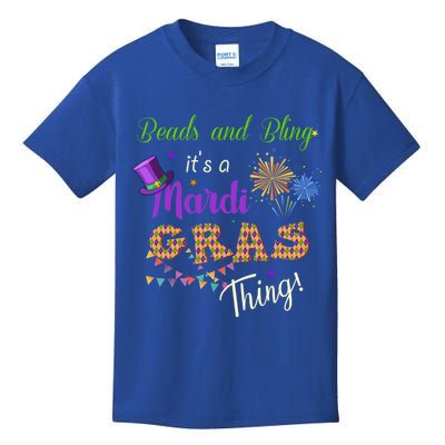 Mardi Gras Costume Beads And Bling Its A Mardi Gras Thing Gift Kids T-Shirt