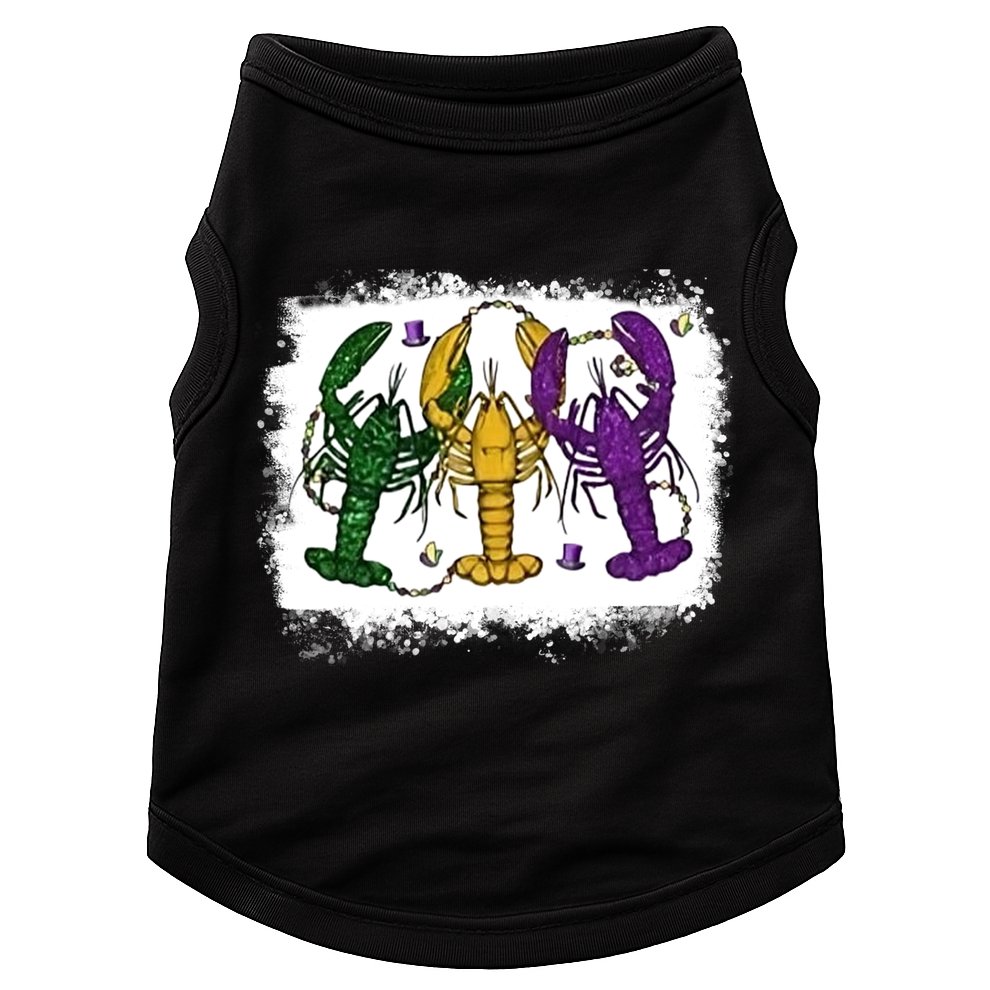 Mardi Gras Crawfish Happy Mardi Gras Matching Carnival Party Gift Doggie Tank