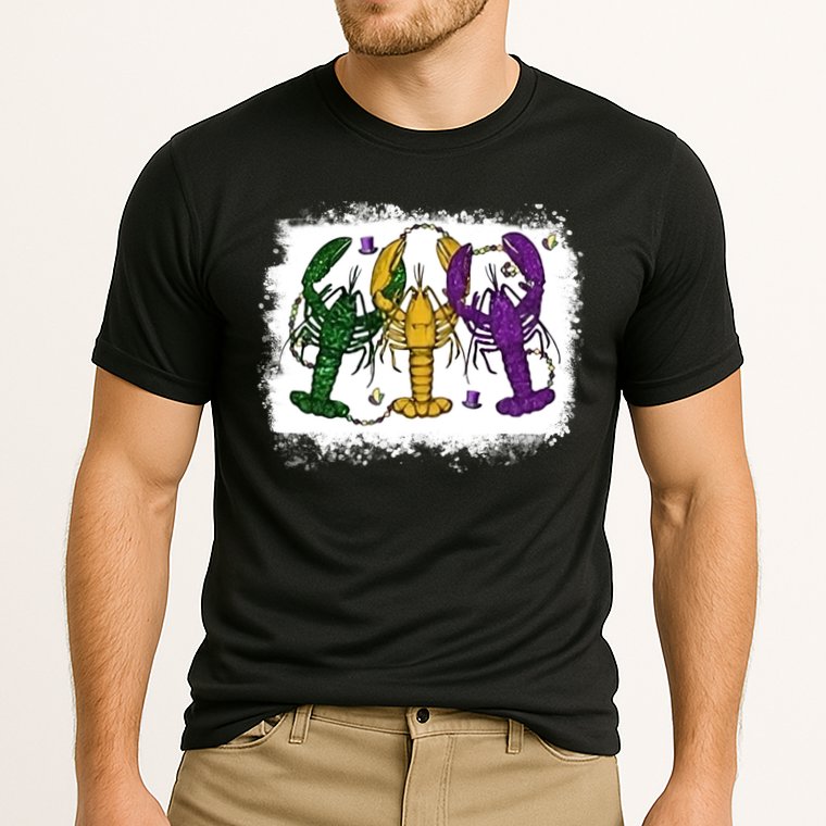 Mardi Gras Crawfish Happy Mardi Gras Matching Carnival Party Gift Cooling Performance Crew T-Shirt