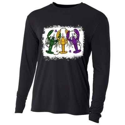 Mardi Gras Crawfish Happy Mardi Gras Matching Carnival Party Gift Cooling Performance Long Sleeve Crew