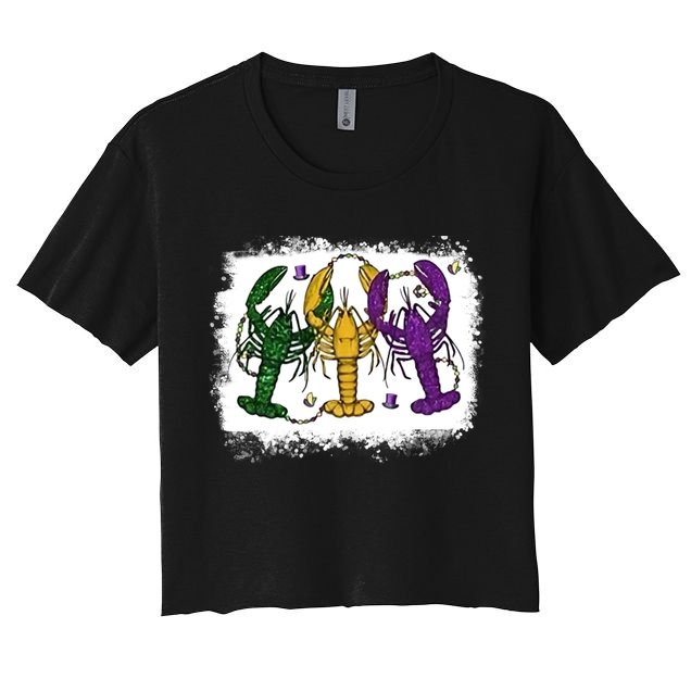 Mardi Gras Crawfish Happy Mardi Gras Matching Carnival Party Gift Crop Top