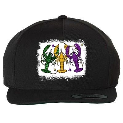 Mardi Gras Crawfish Happy Mardi Gras Matching Carnival Party Gift Wool Snapback Cap