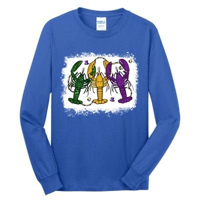 Mardi Gras Crawfish Happy Mardi Gras Matching Carnival Party Gift Tall Long Sleeve T-Shirt
