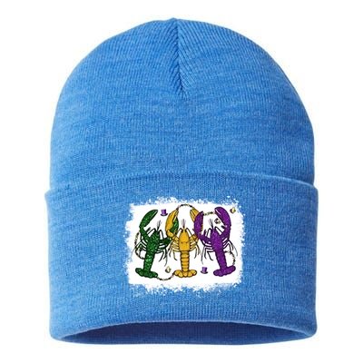 Mardi Gras Crawfish Happy Mardi Gras Matching Carnival Party Gift Sustainable Knit Beanie