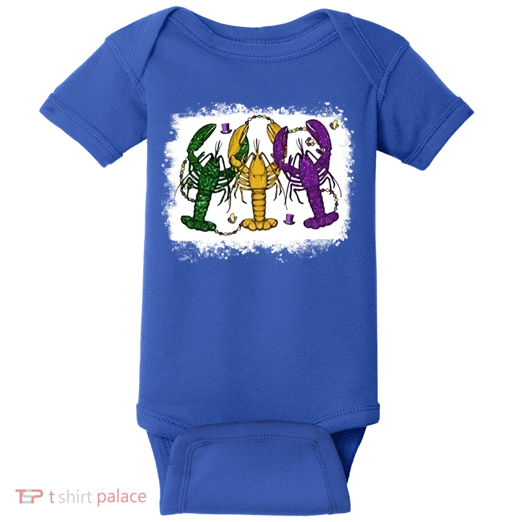 Mardi Gras Crawfish Happy Mardi Gras Matching Carnival Party Gift Baby Bodysuit